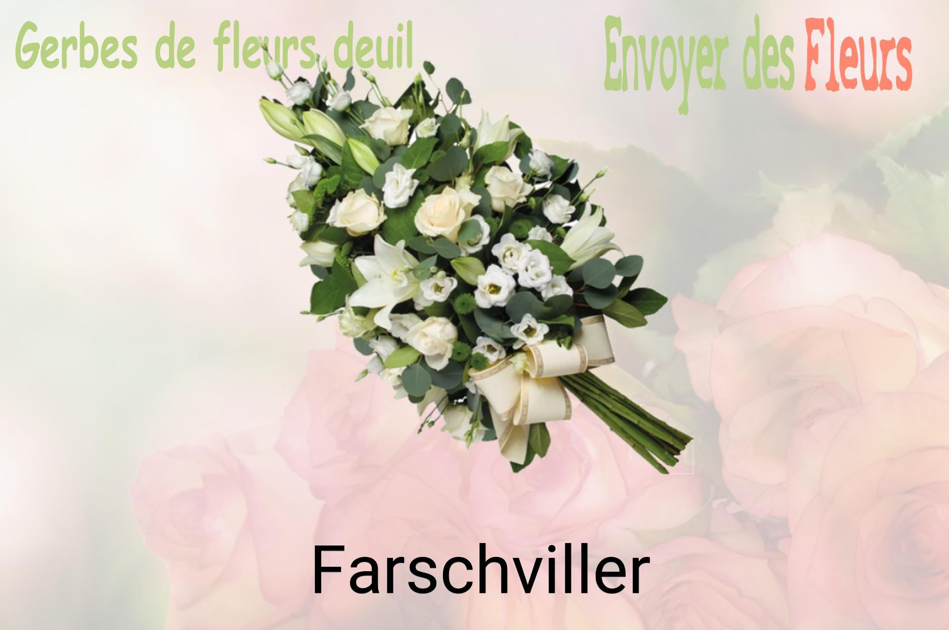 Gerbe de fleurs de deuil livrée à Farschviller